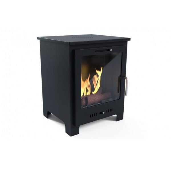 Malvern stor skorstensfri spis svart
